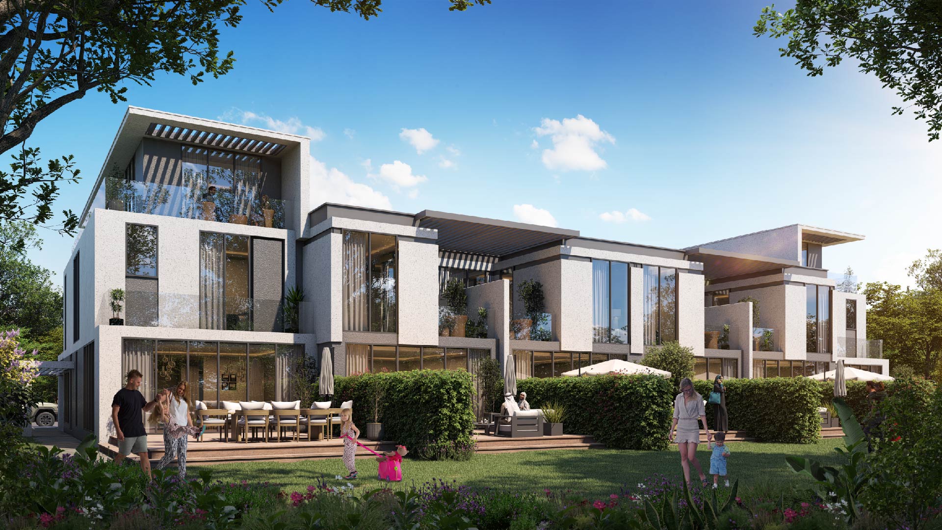 Sun City Townhouse Rear View Day