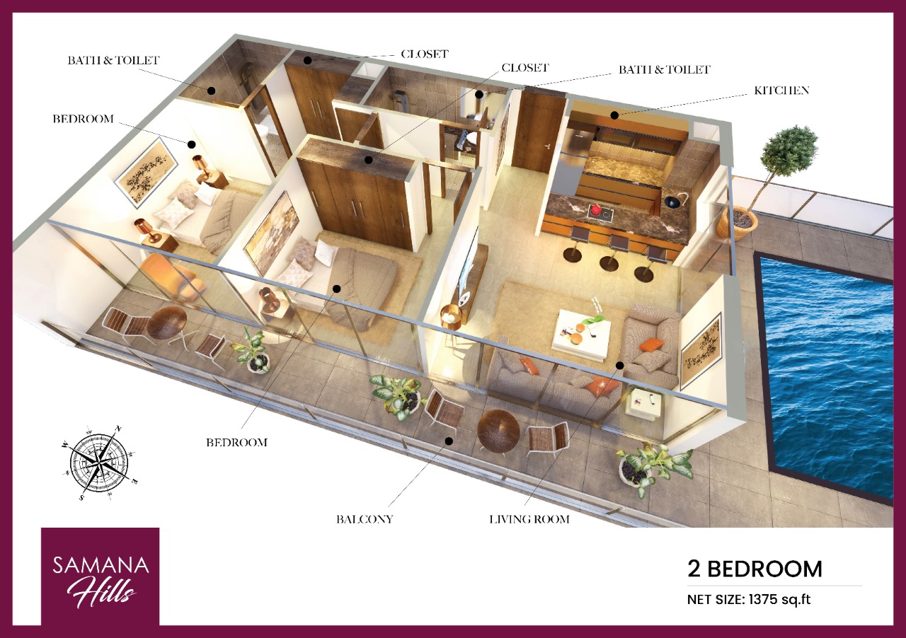 Samana Greens Floor plan